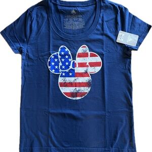 NET Disney Patriotic Minnie Mouse Tee Ladies size medium